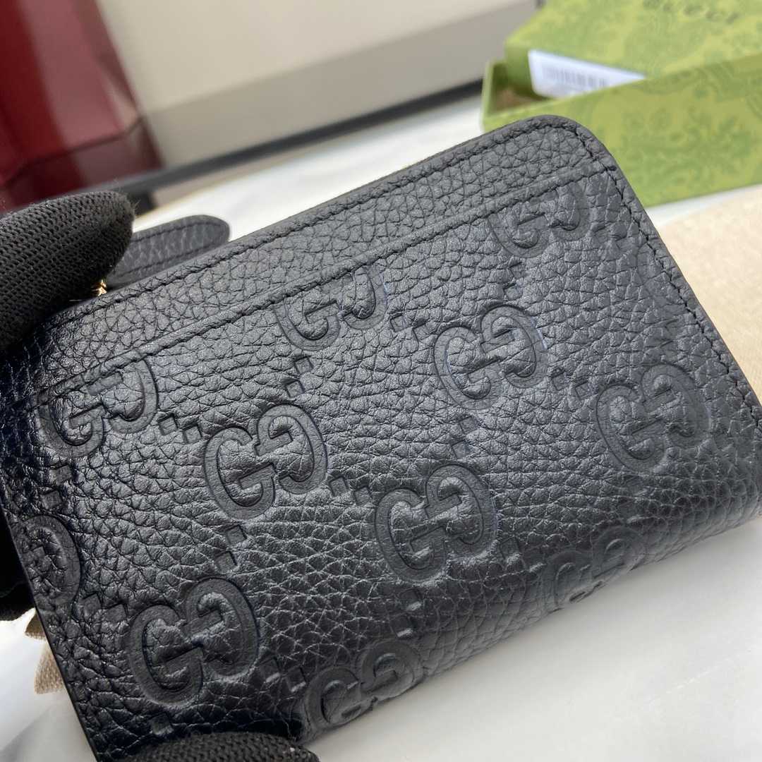 Gucci GG Emblem Zip Card Case  - DesignerGu