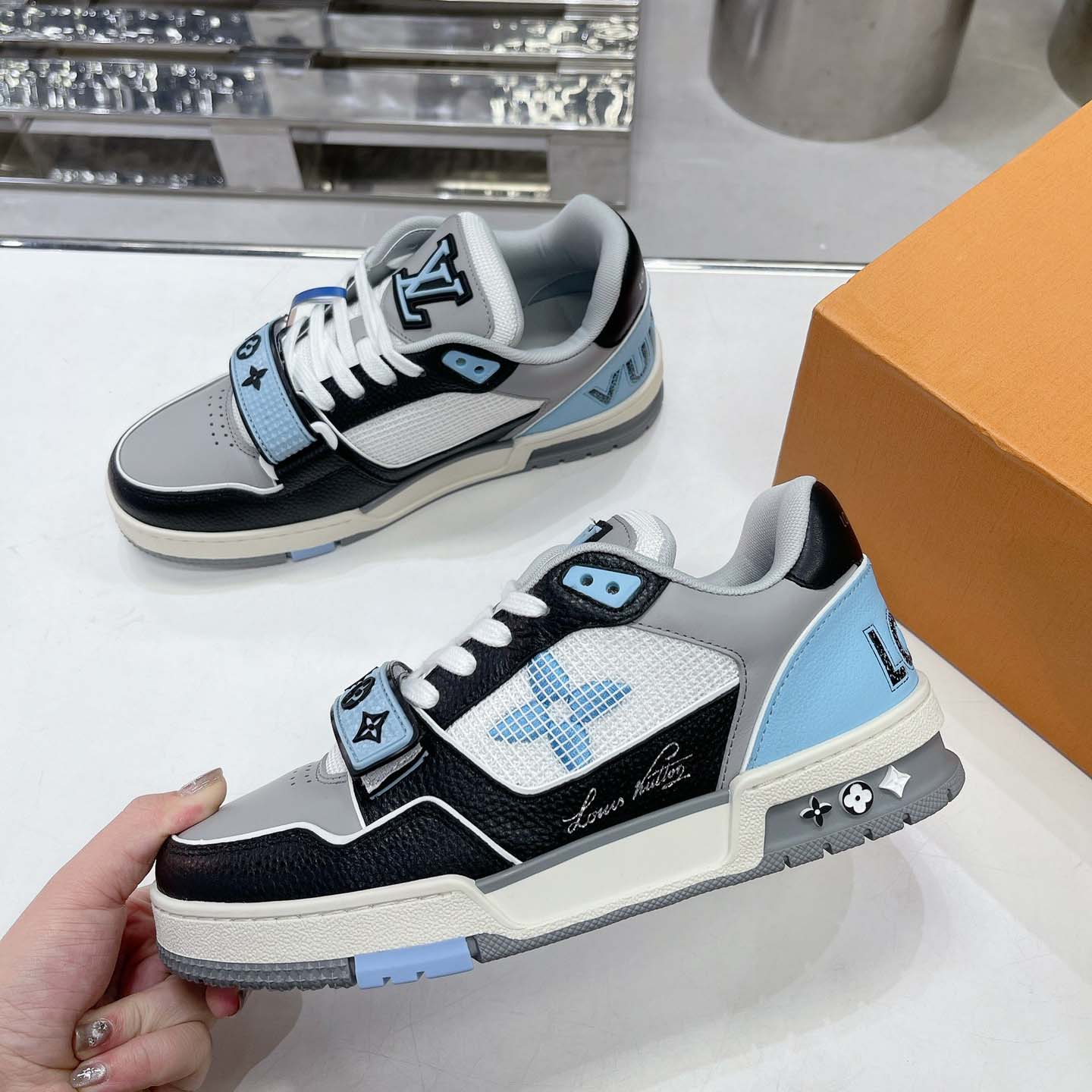 Louis Vuitton LV Trainer Sneaker   - DesignerGu