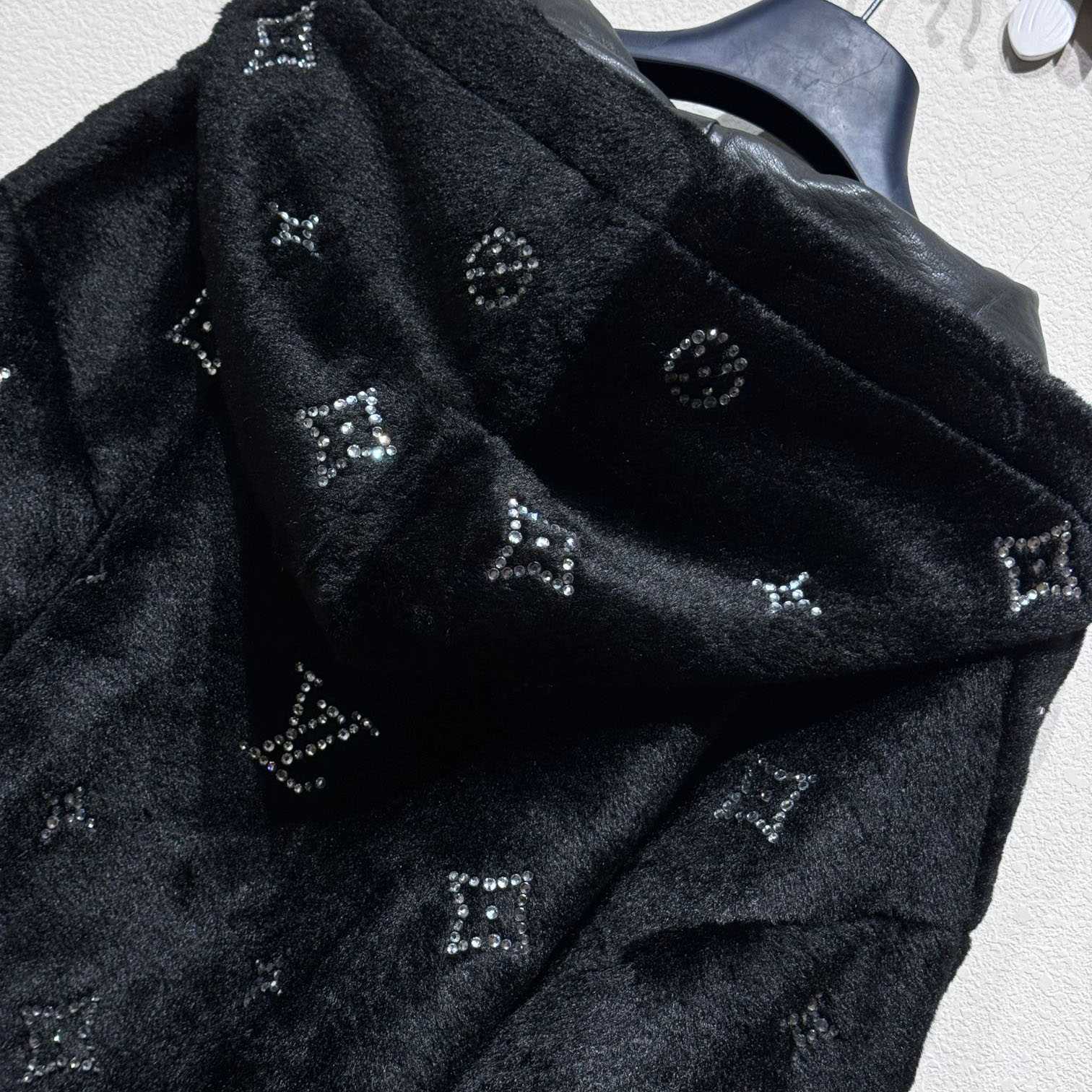 Louis Vuitton MNG Embellished Shearling Hoodie - DesignerGu