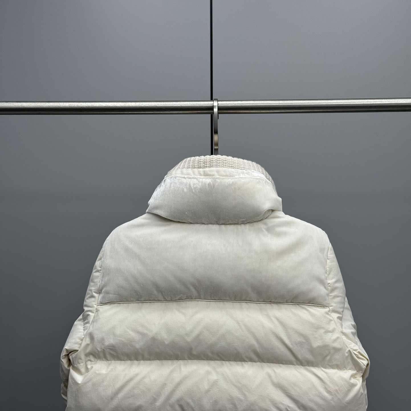 Moncler Auffrique  Velvet-trimmed Down Jacket - DesignerGu