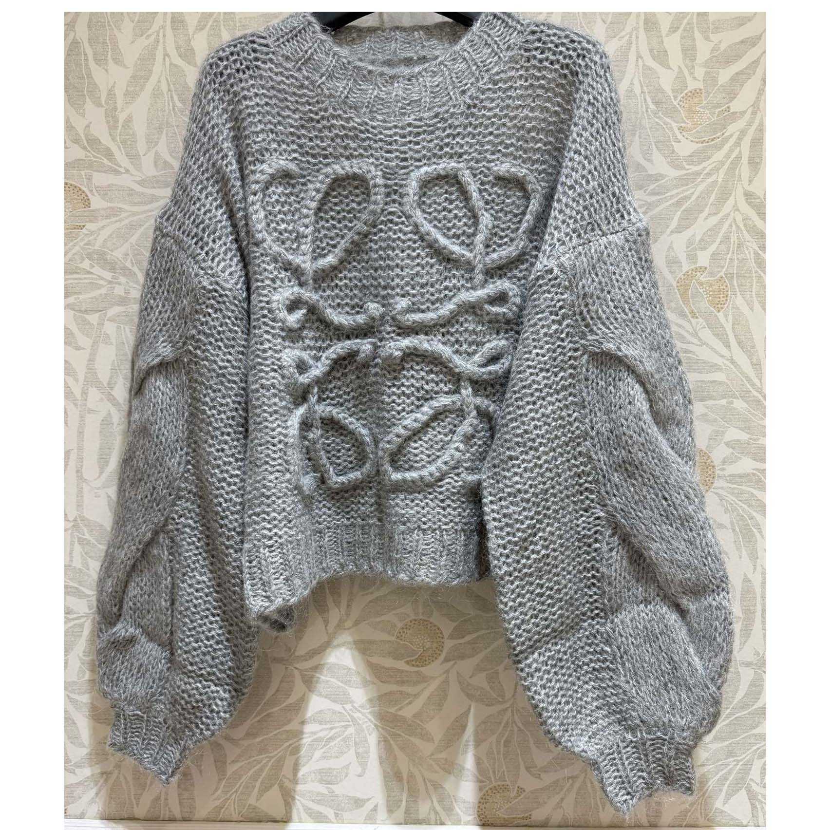 Loewe Anagram Sweater In Mohair - DesignerGu