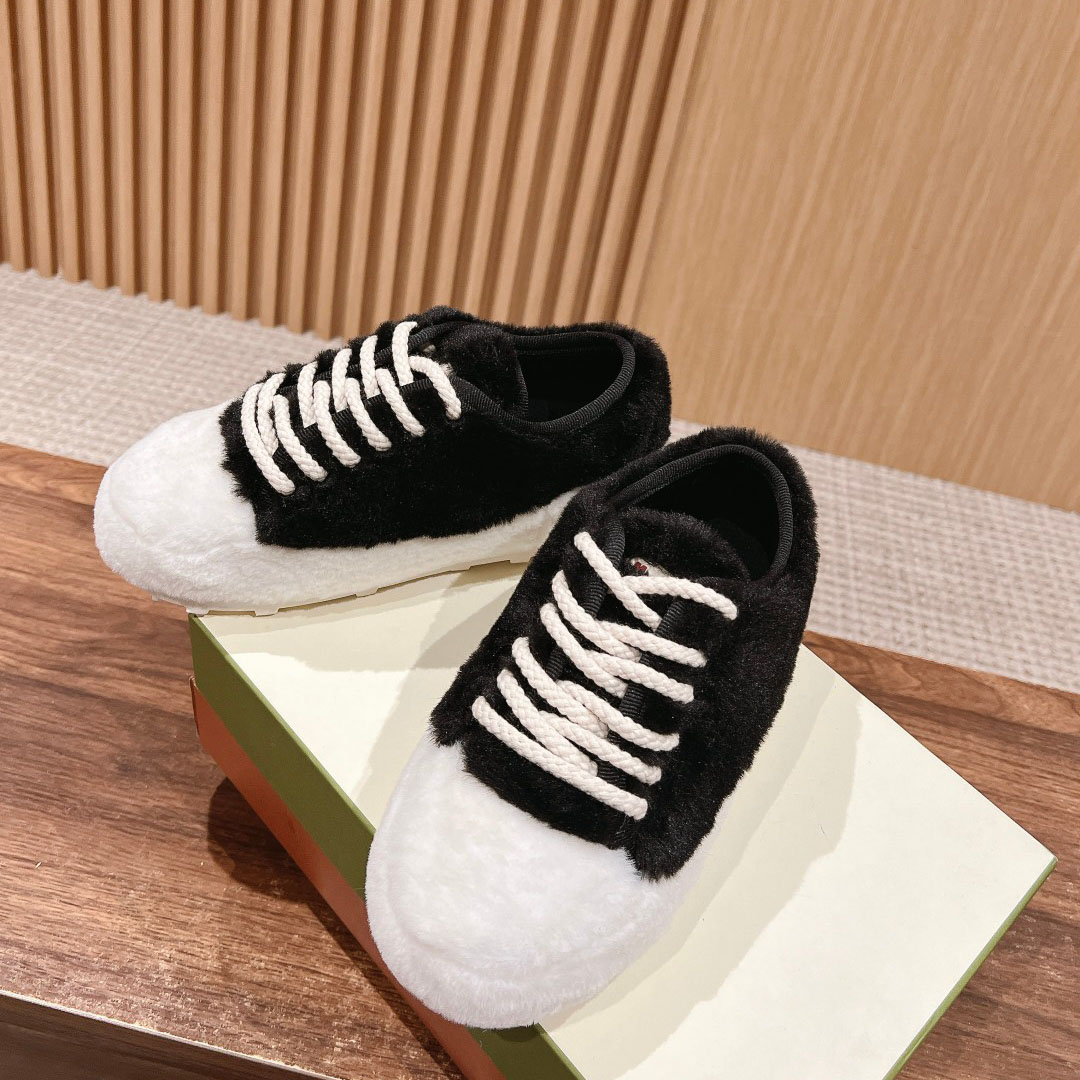 Marni Black Teddy Tennis Sneaker - DesignerGu