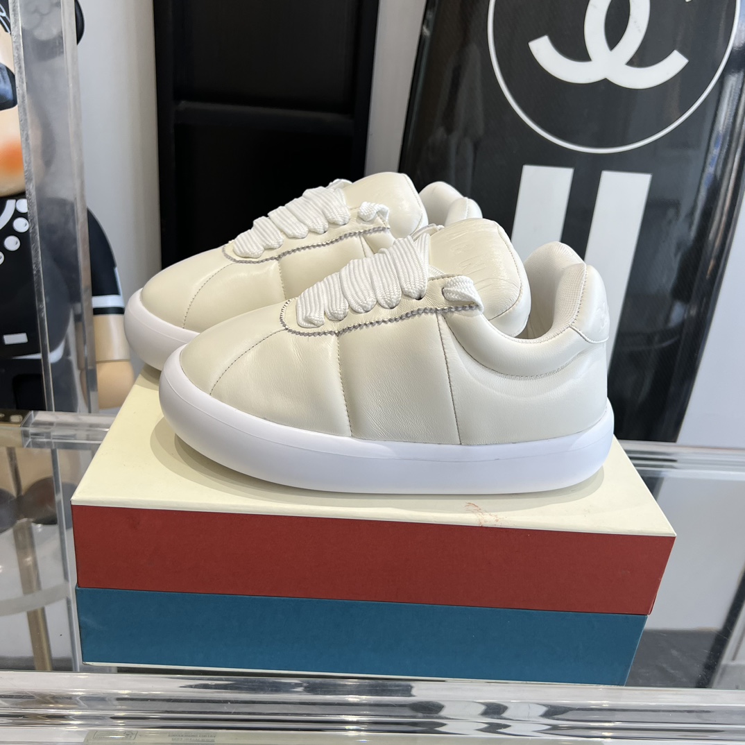 Marni White Leather Bigfoot 2.0 Sneaker - DesignerGu