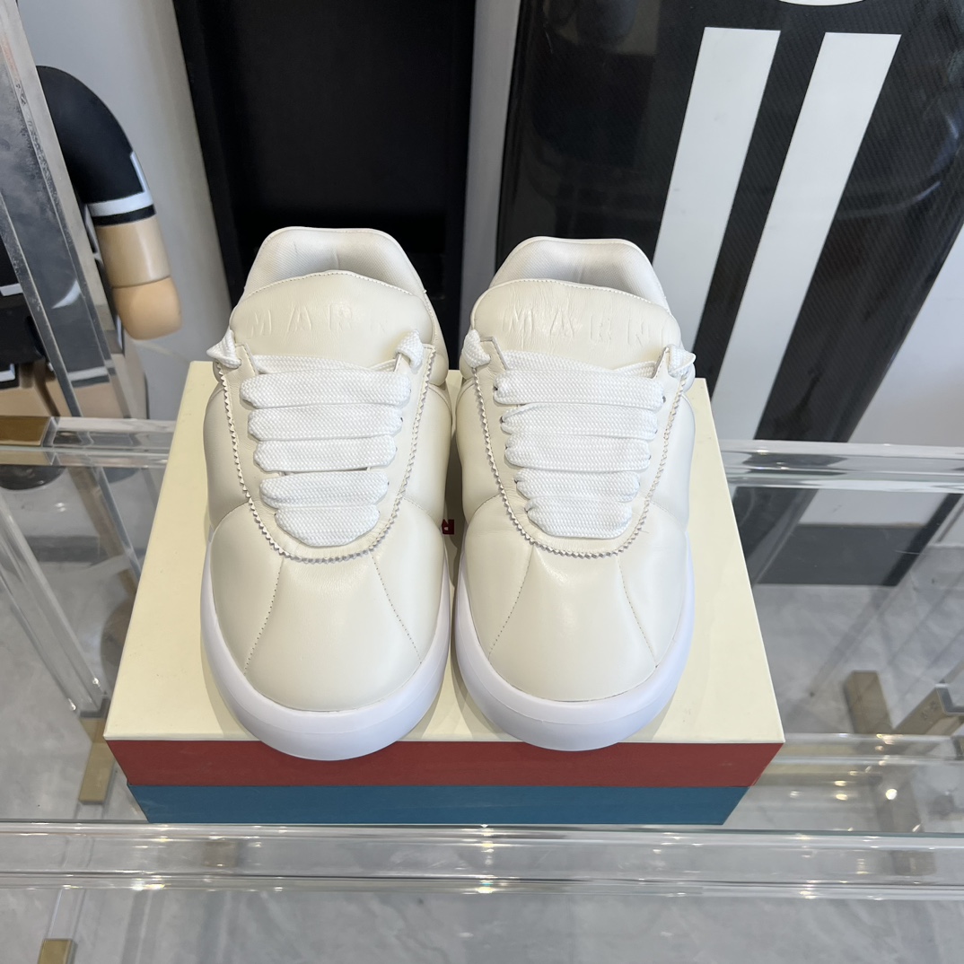 Marni White Leather Bigfoot 2.0 Sneaker - DesignerGu