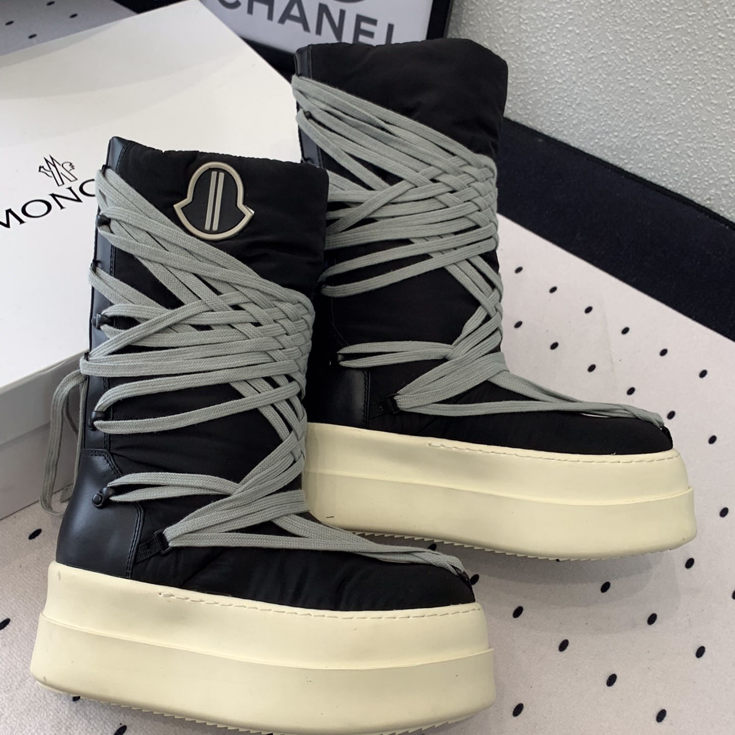 Moncler x Rick Owens Bigrocks Padded Boots - DesignerGu