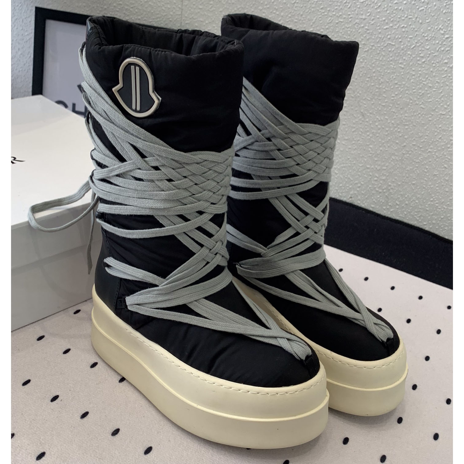 Moncler x Rick Owens Bigrocks Padded Boots - DesignerGu