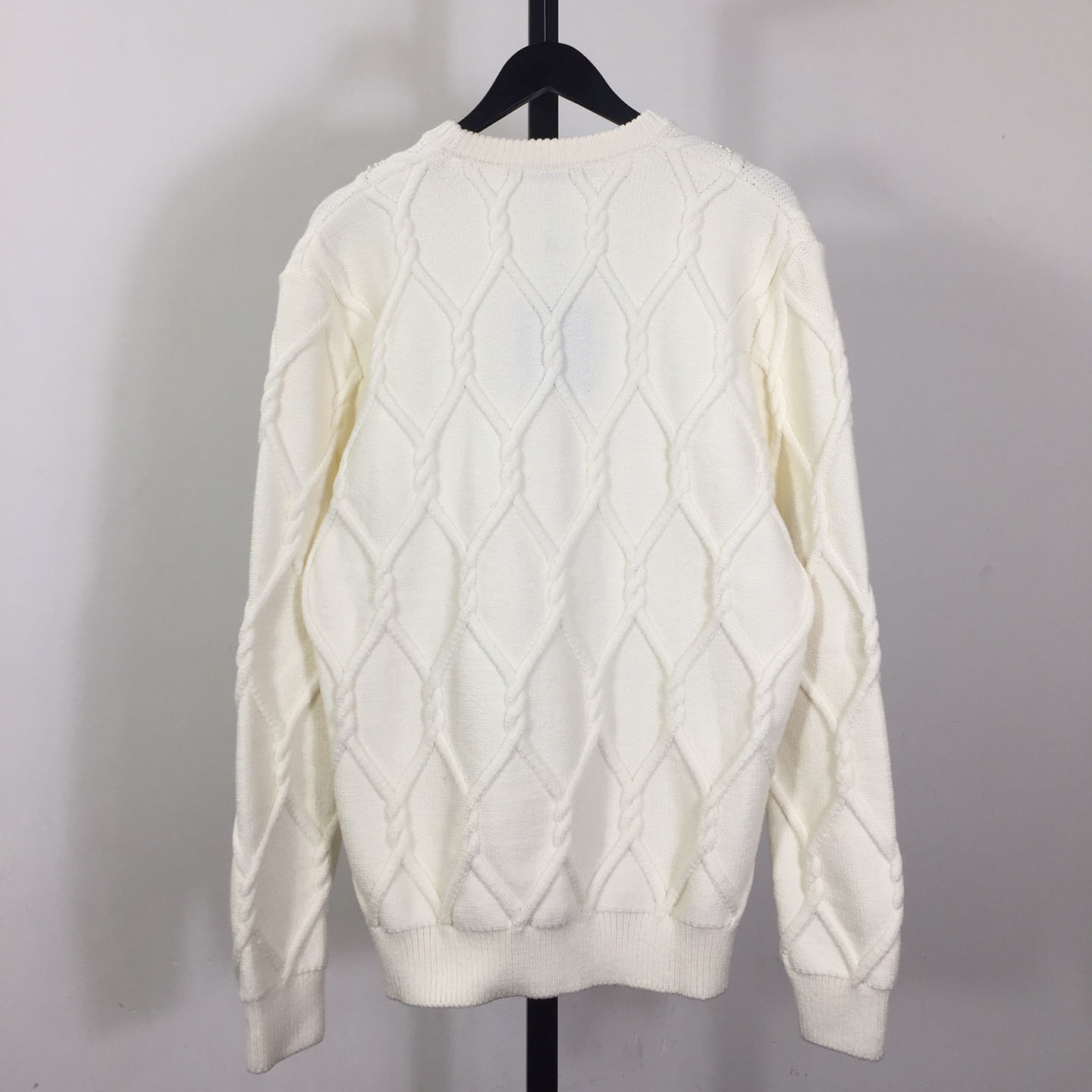 Louis Vuitton Embellished Cable Knit Wool Blend Pullover - DesignerGu