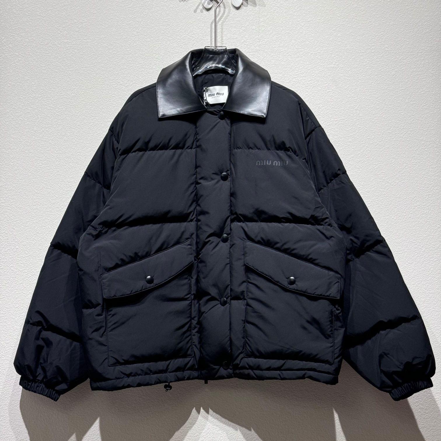 Miu Miu Cropped Down Jacket - DesignerGu