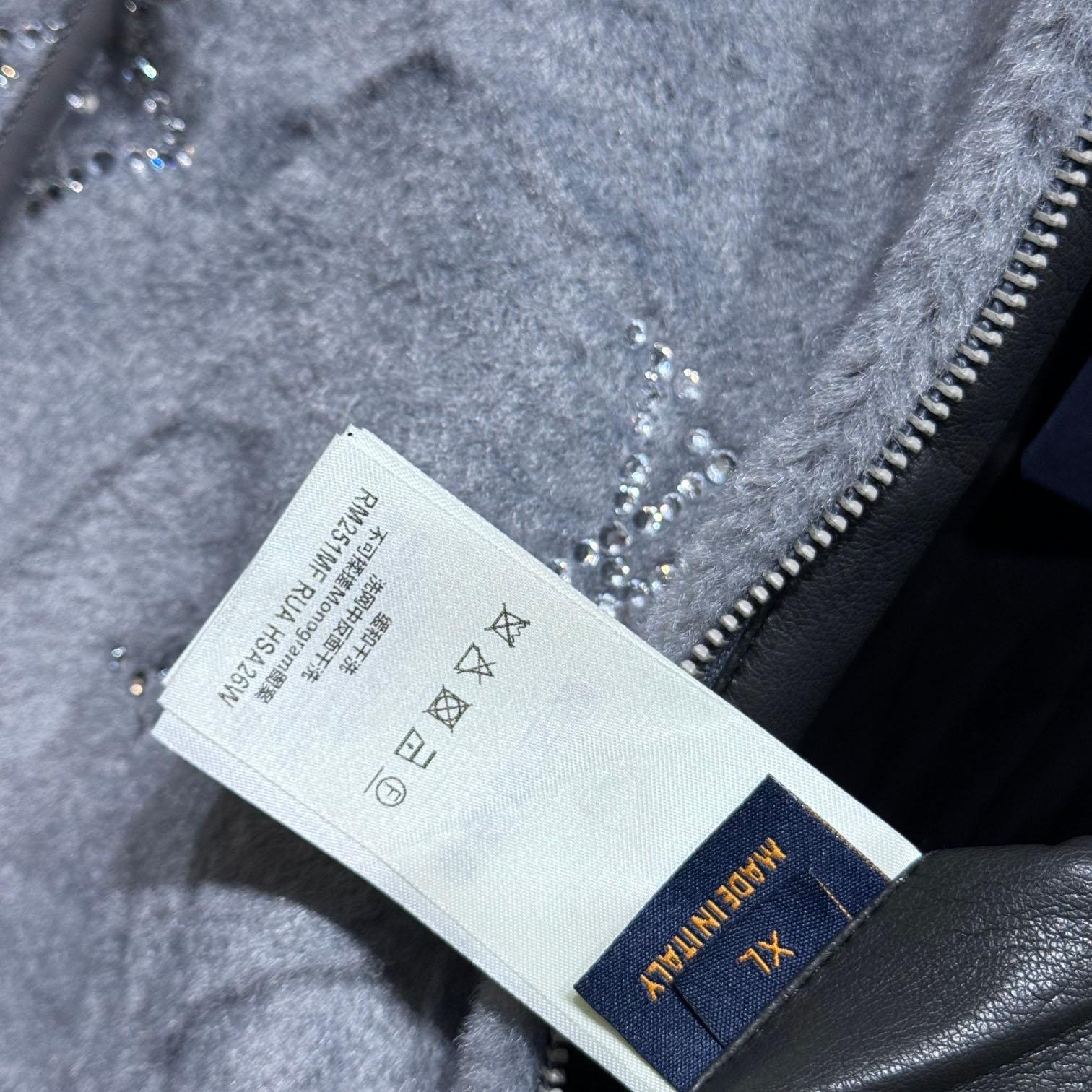 Louis Vuitton MNG Embellished Shearling Hoodie - DesignerGu