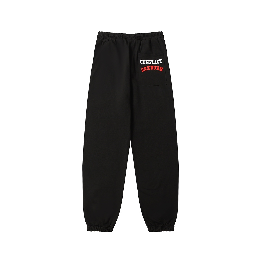 Saint Micheal x Denim tears Struggle Sweatpants 'Black' - DesignerGu