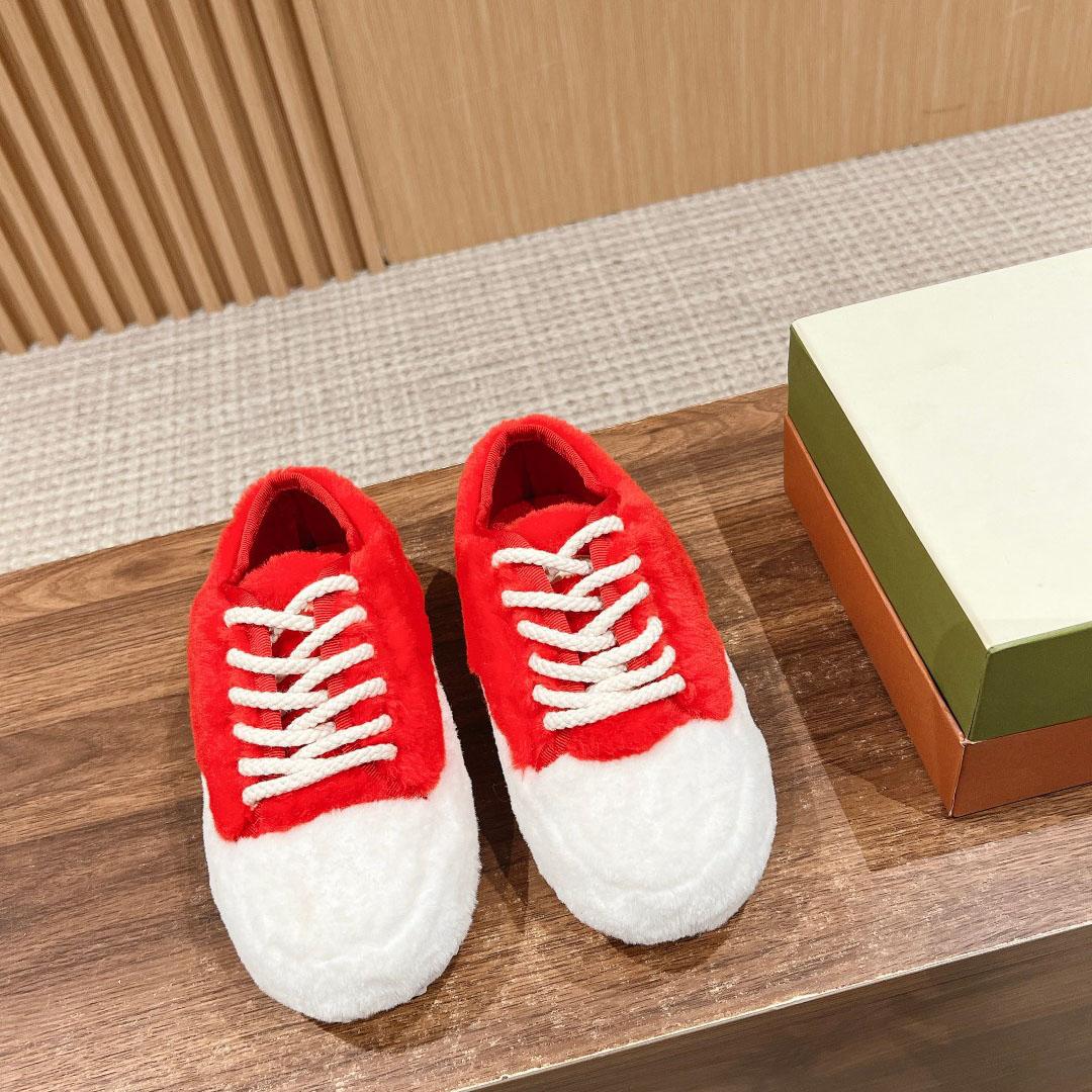 Marni Red Teddy Tennis Sneaker - DesignerGu