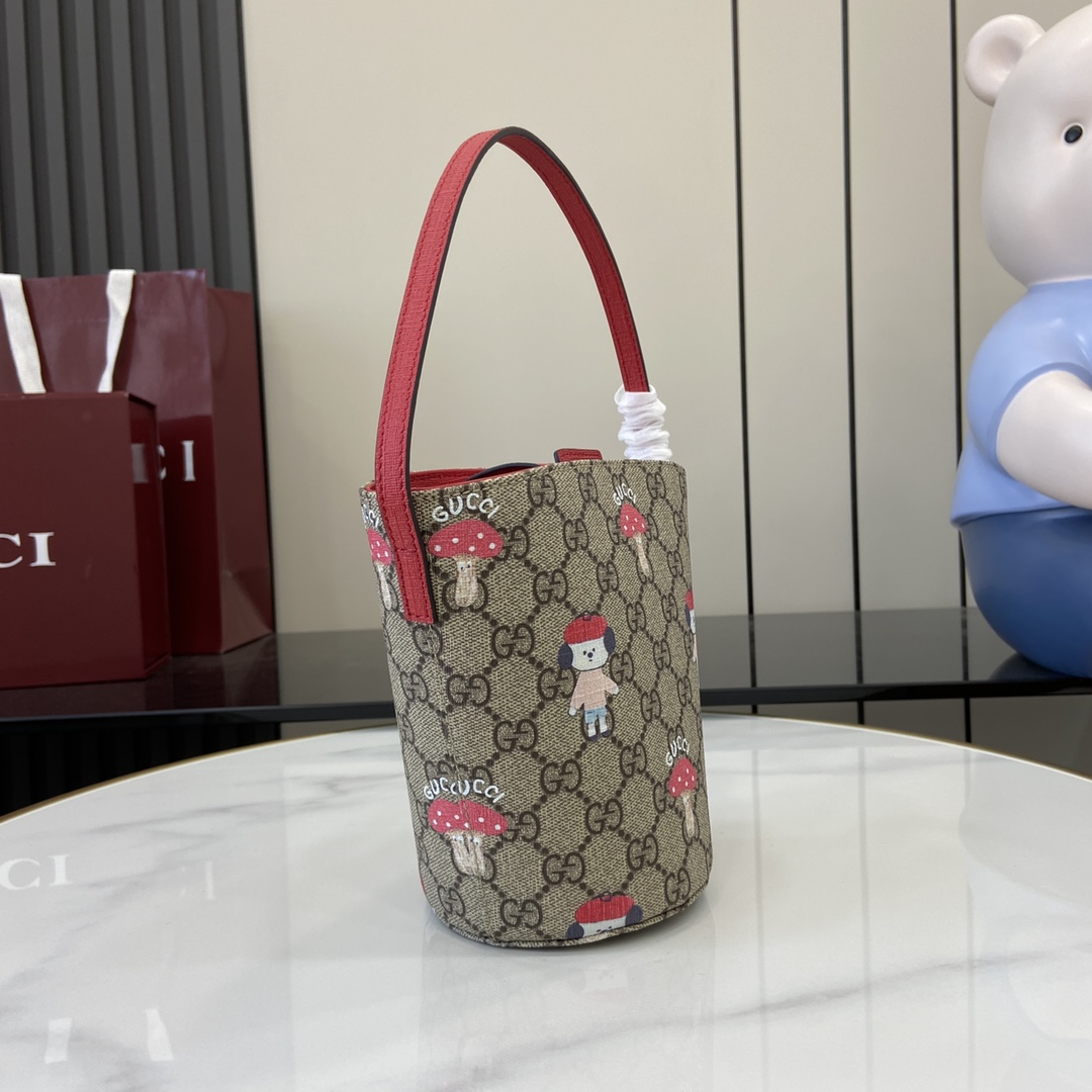 Gucci Children's Printed GG Bucket Bag  - DesignerGu