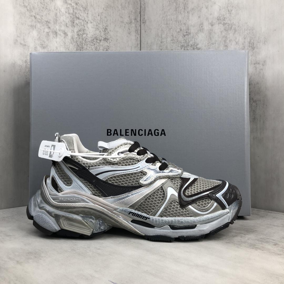 Balenciaga Runner 2.0 Sneaker In Beige Mesh And Polyurethane - DesignerGu