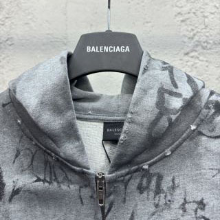 Balenciaga Graffiti THRASHED Runway Hoodie - DesignerGu