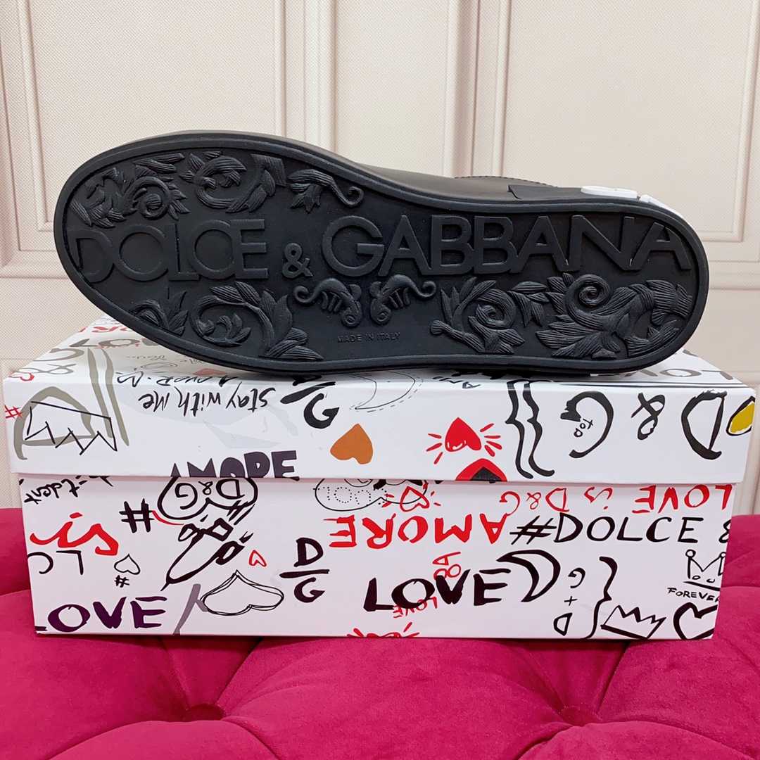 Dolce & Gabbana Logo Printed Portofino Sneakers - DesignerGu