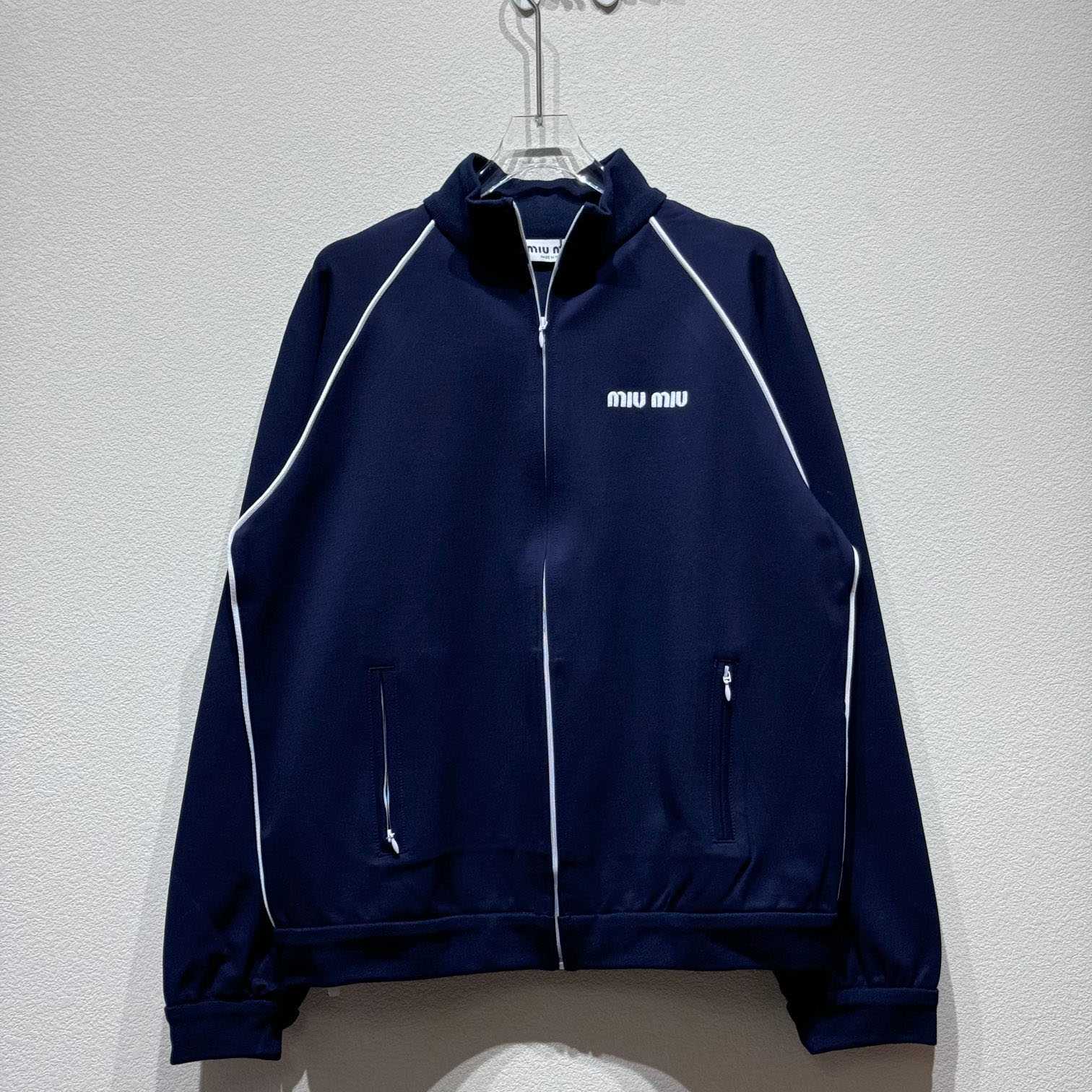 Miu Miu Logo Track Jacket - DesignerGu