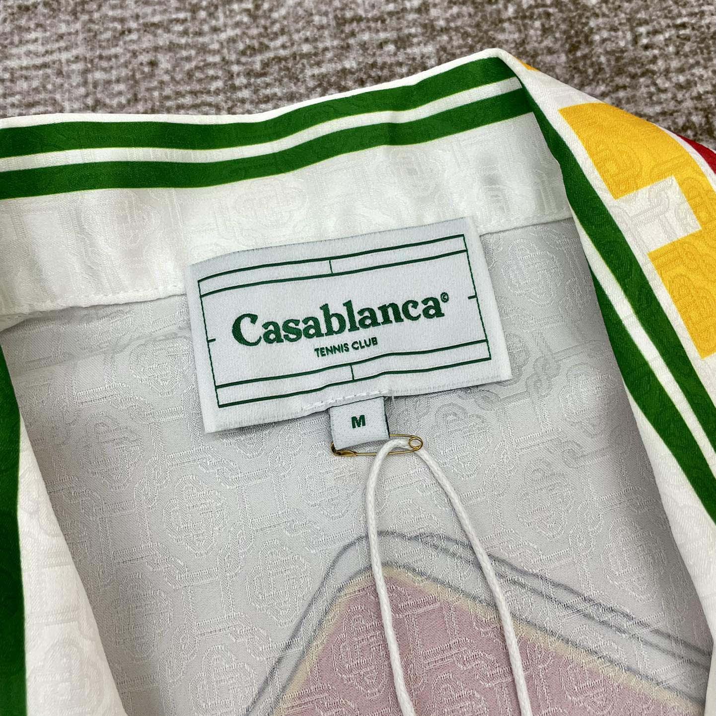 Casablanca Logo Monogram Pattern Shirt - DesignerGu