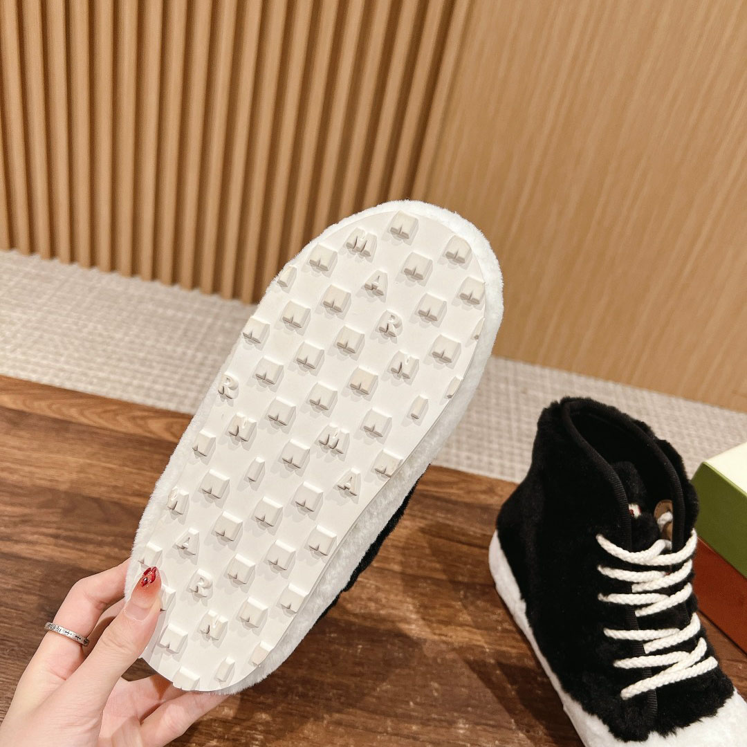 Marni Teddy Tennis High Sneaker - DesignerGu