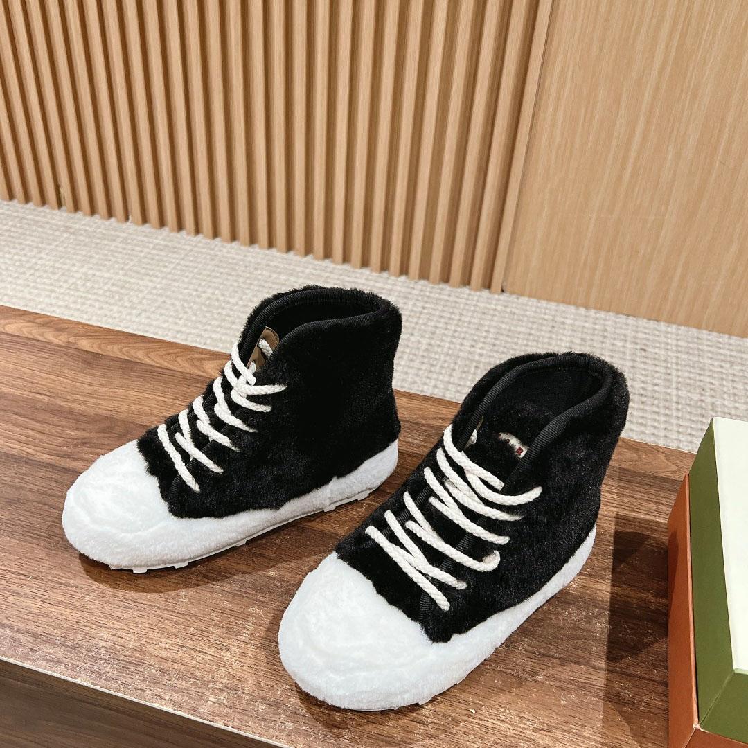 Marni Teddy Tennis High Sneaker - DesignerGu