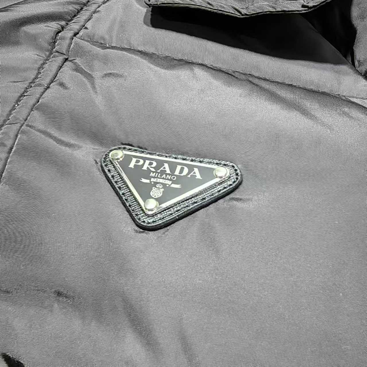 Prada Cropped Re-Nylon Down Jacket - DesignerGu