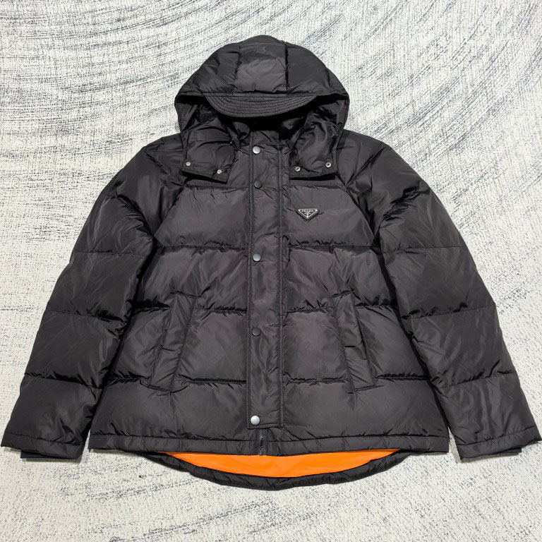 Prada Cropped Re-Nylon Down Jacket - DesignerGu