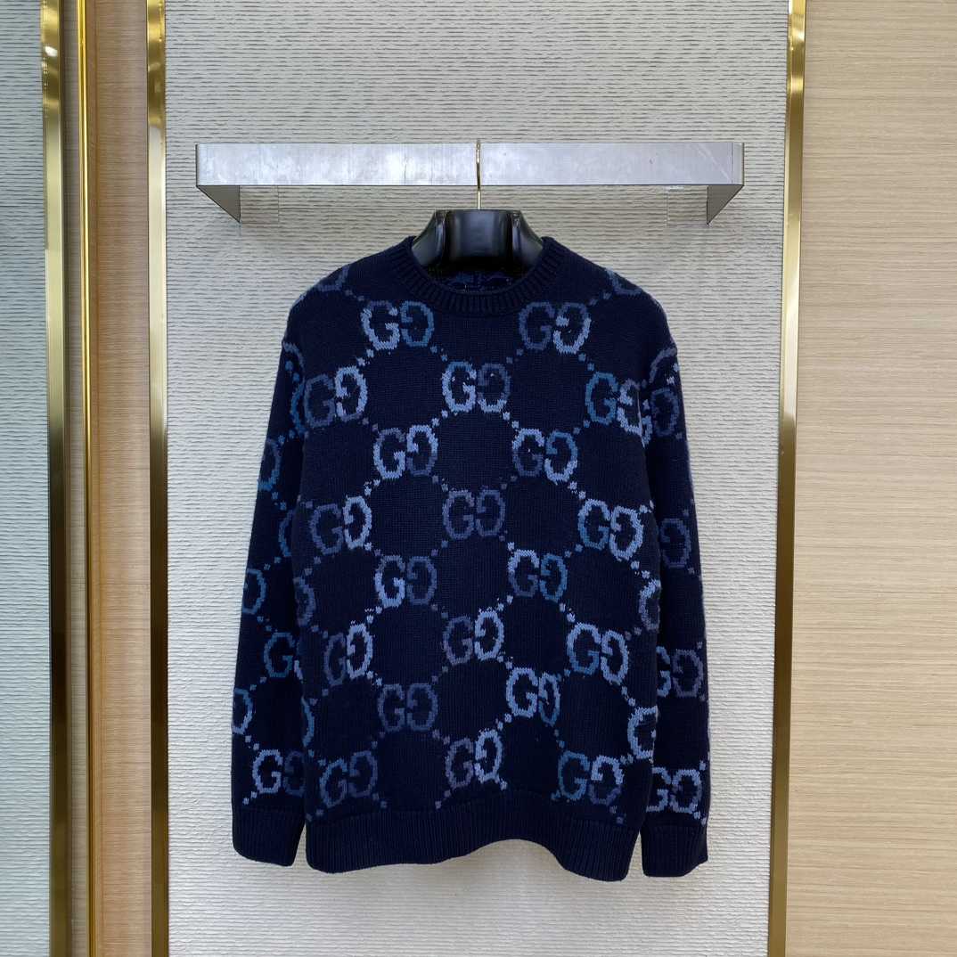 Gucci GG Wool Jacquard Sweater - DesignerGu