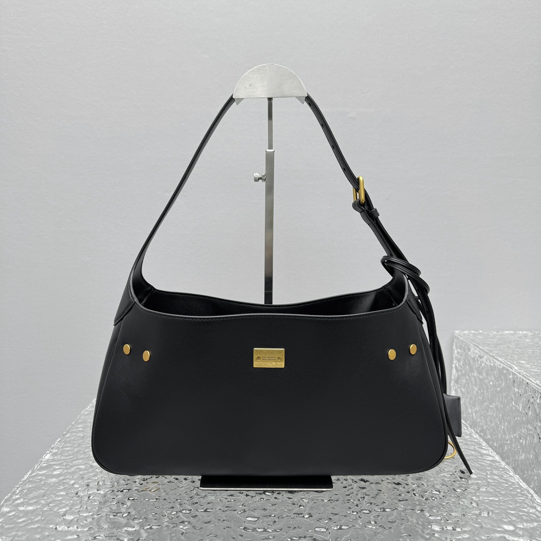 Balenciaga Bel Air Small Shoulder Bag In Black  - DesignerGu