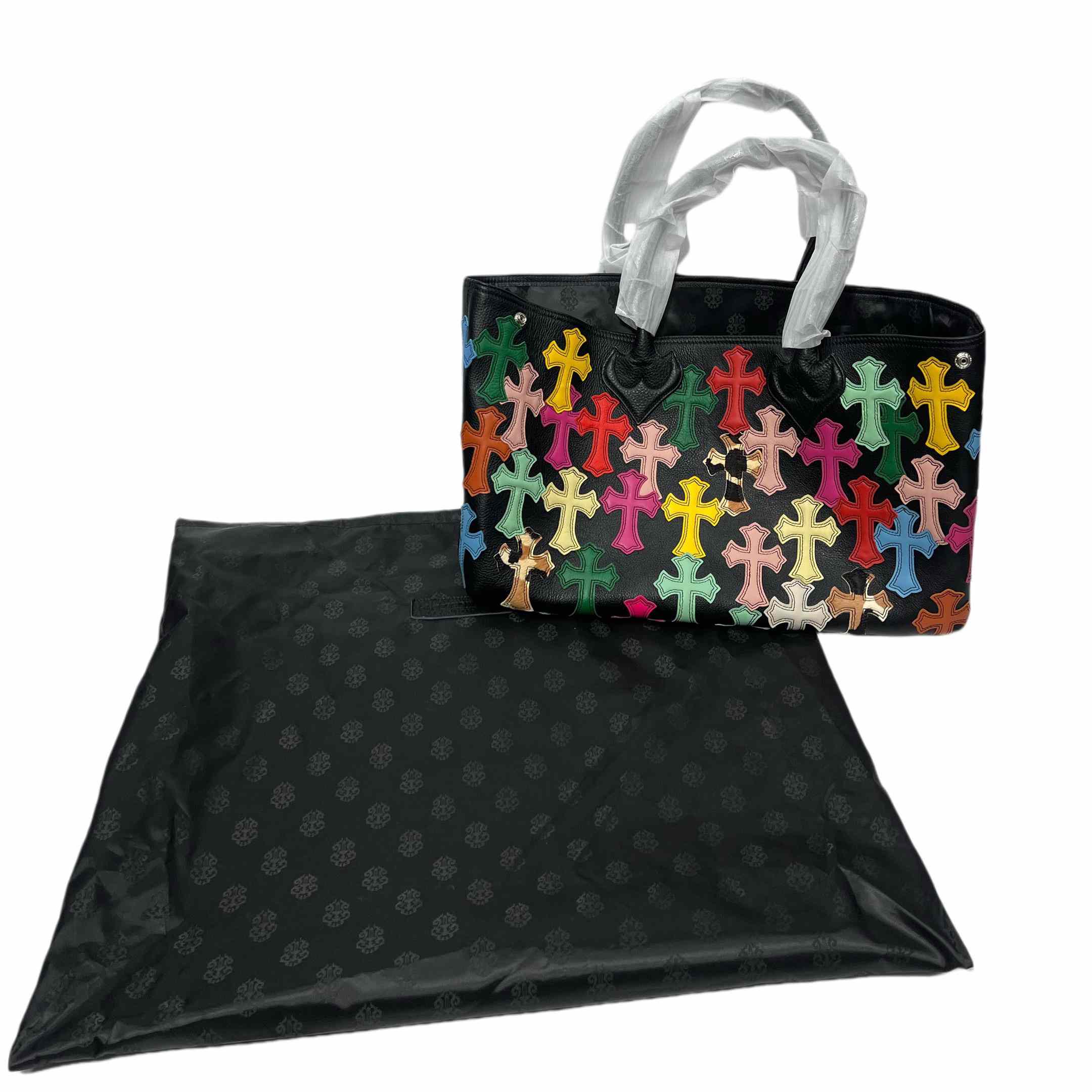 Chrome Hearts All-Over Cross Patch Leather Tote Bag  （47-29-12cm） - DesignerGu