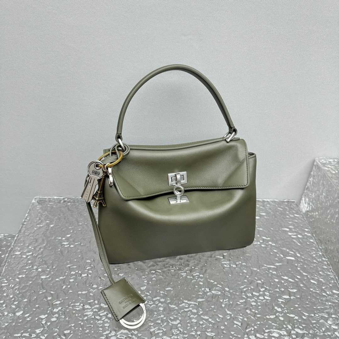 Balenciaga Rodeo Mini Handbag In Khaki   - DesignerGu