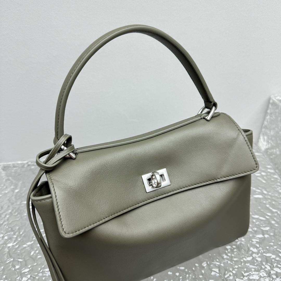 Balenciaga Rodeo Mini Handbag In Khaki   - DesignerGu