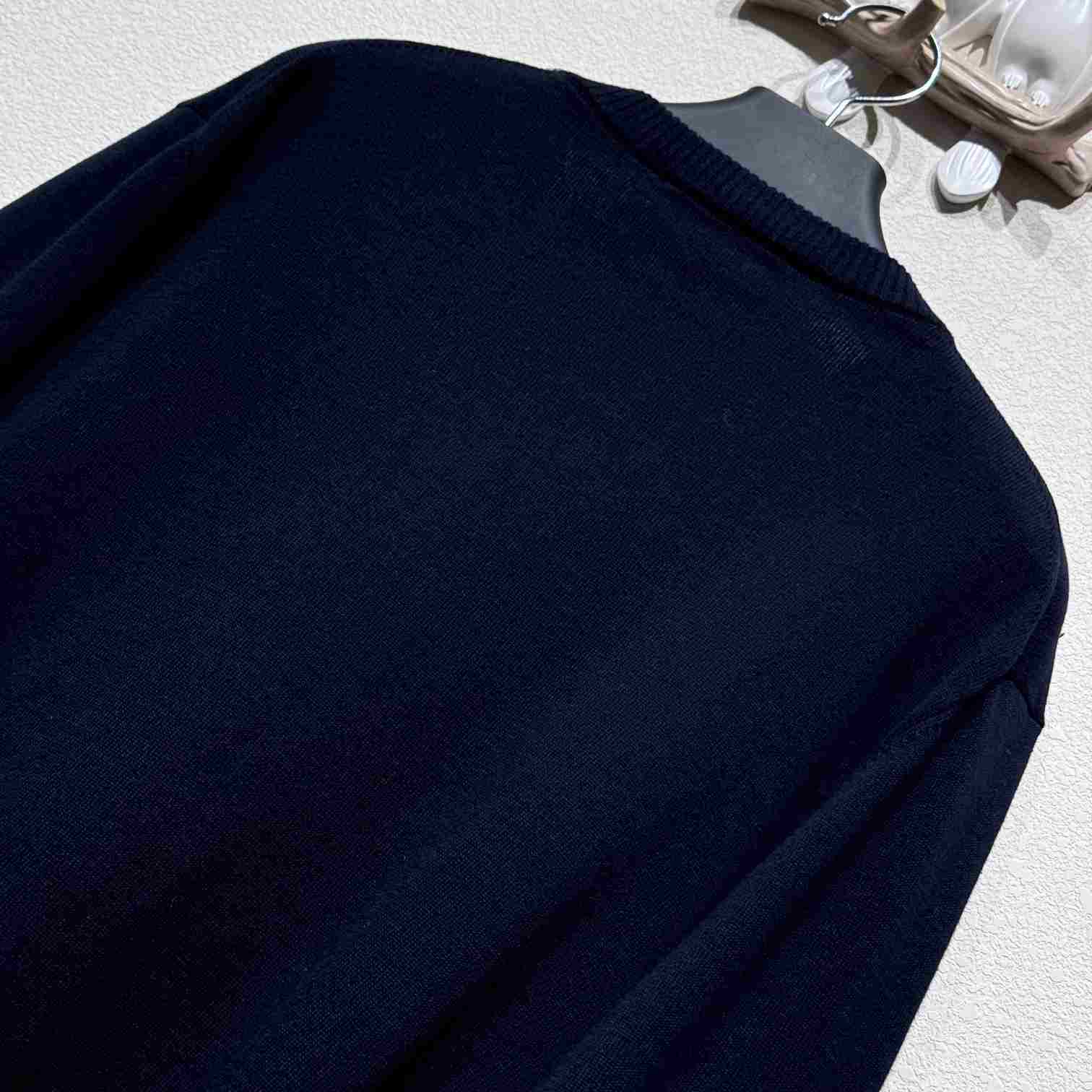 Fendi Navy Blue Wool Jumper - DesignerGu