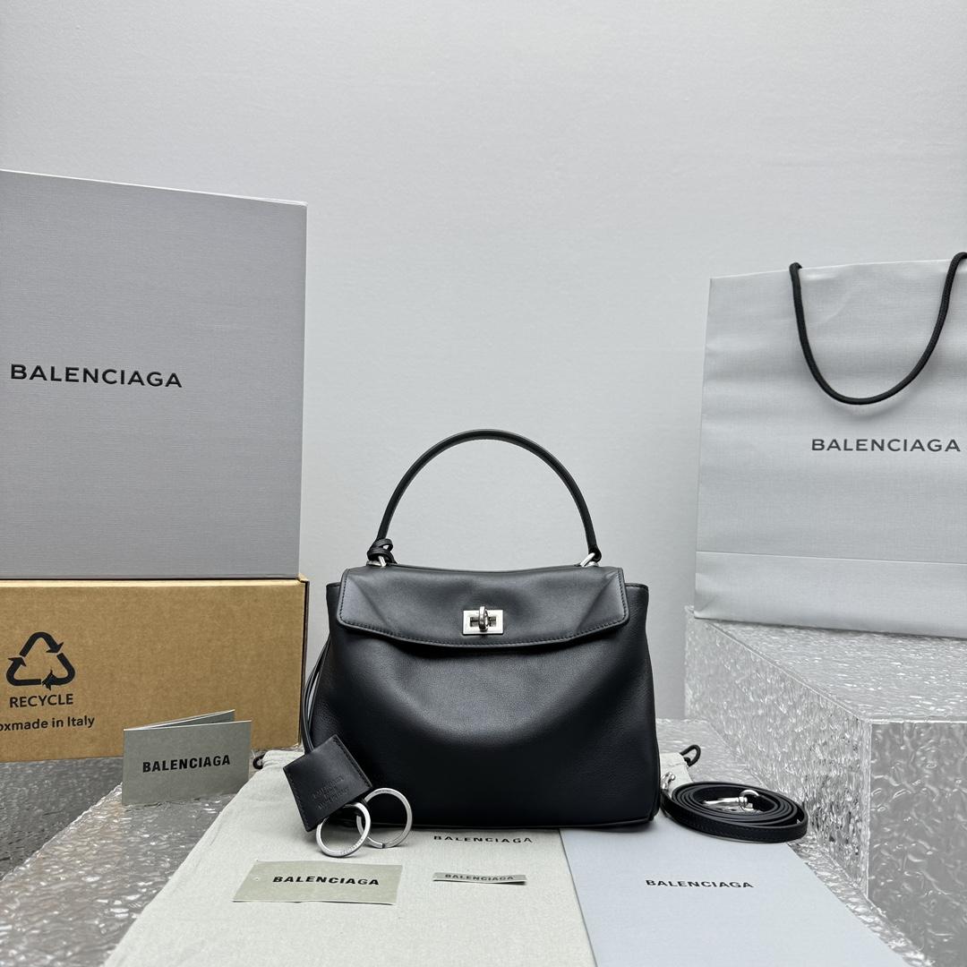 Balenciaga Rodeo Mini Handbag In Black  - DesignerGu