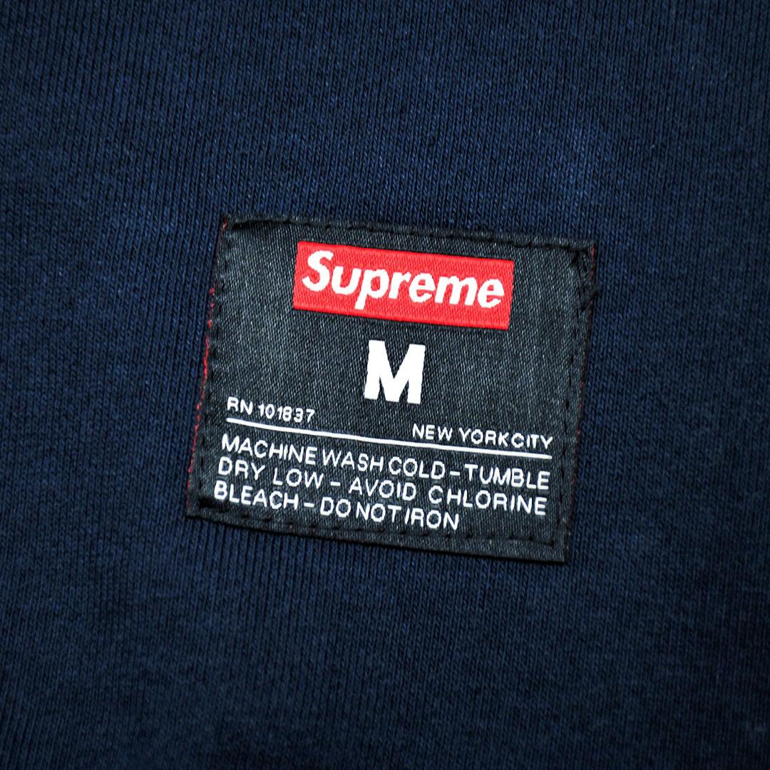 Supreme Kanji Logo Crewneck 'Navy blue' - DesignerGu