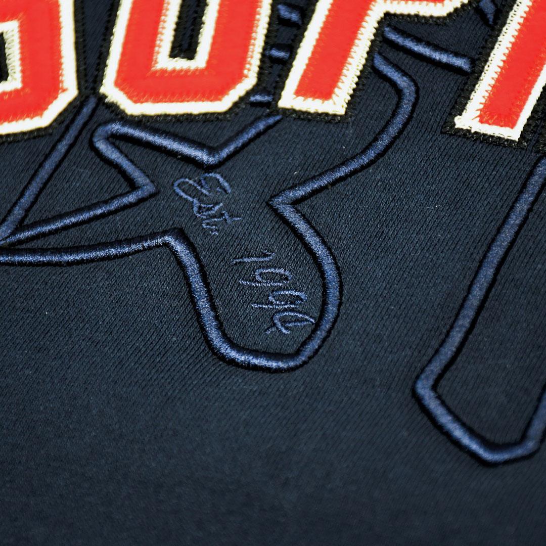 Supreme Kanji Logo Crewneck 'Navy blue' - DesignerGu