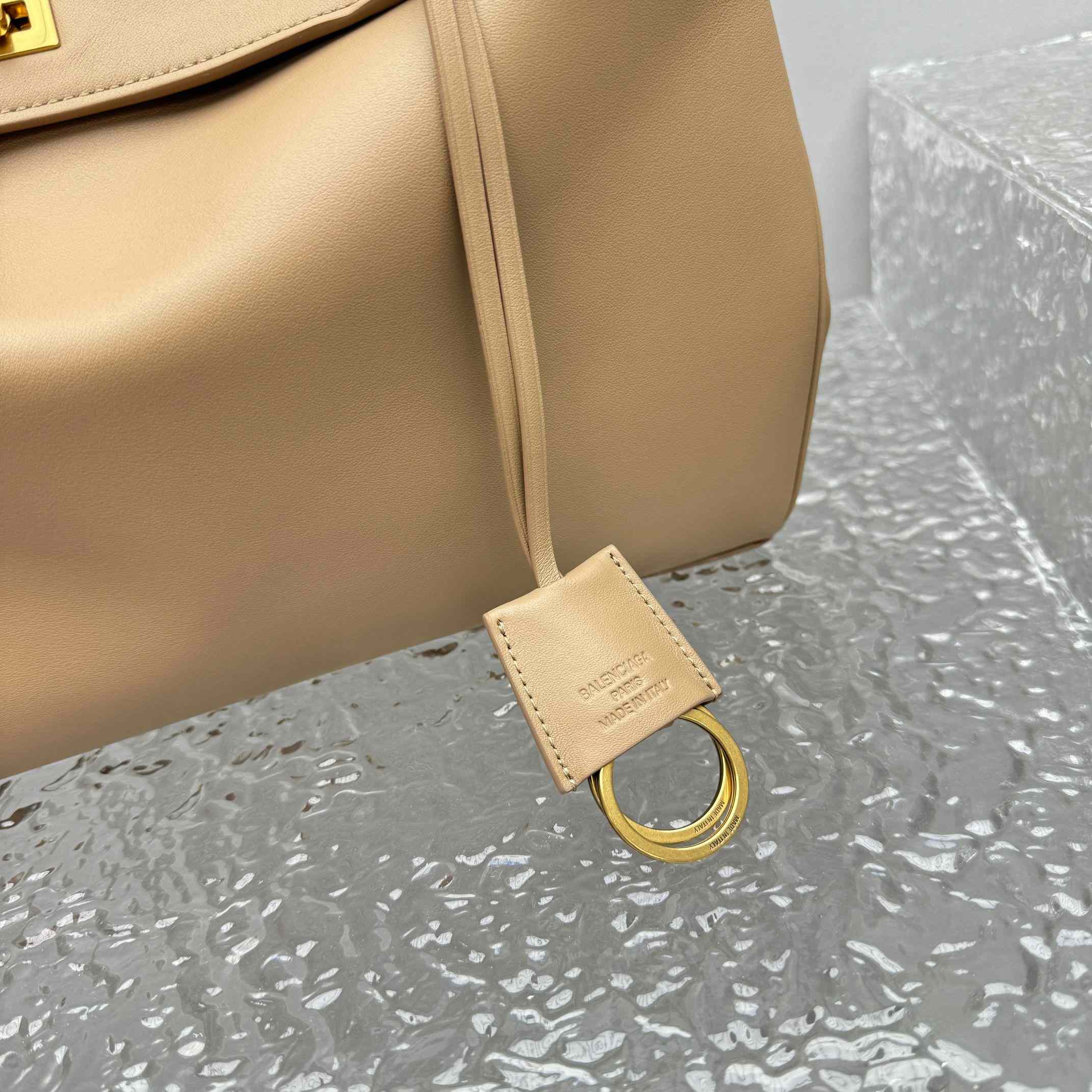 Balenciaga Rodeo Medium Handbag In Latte  - DesignerGu