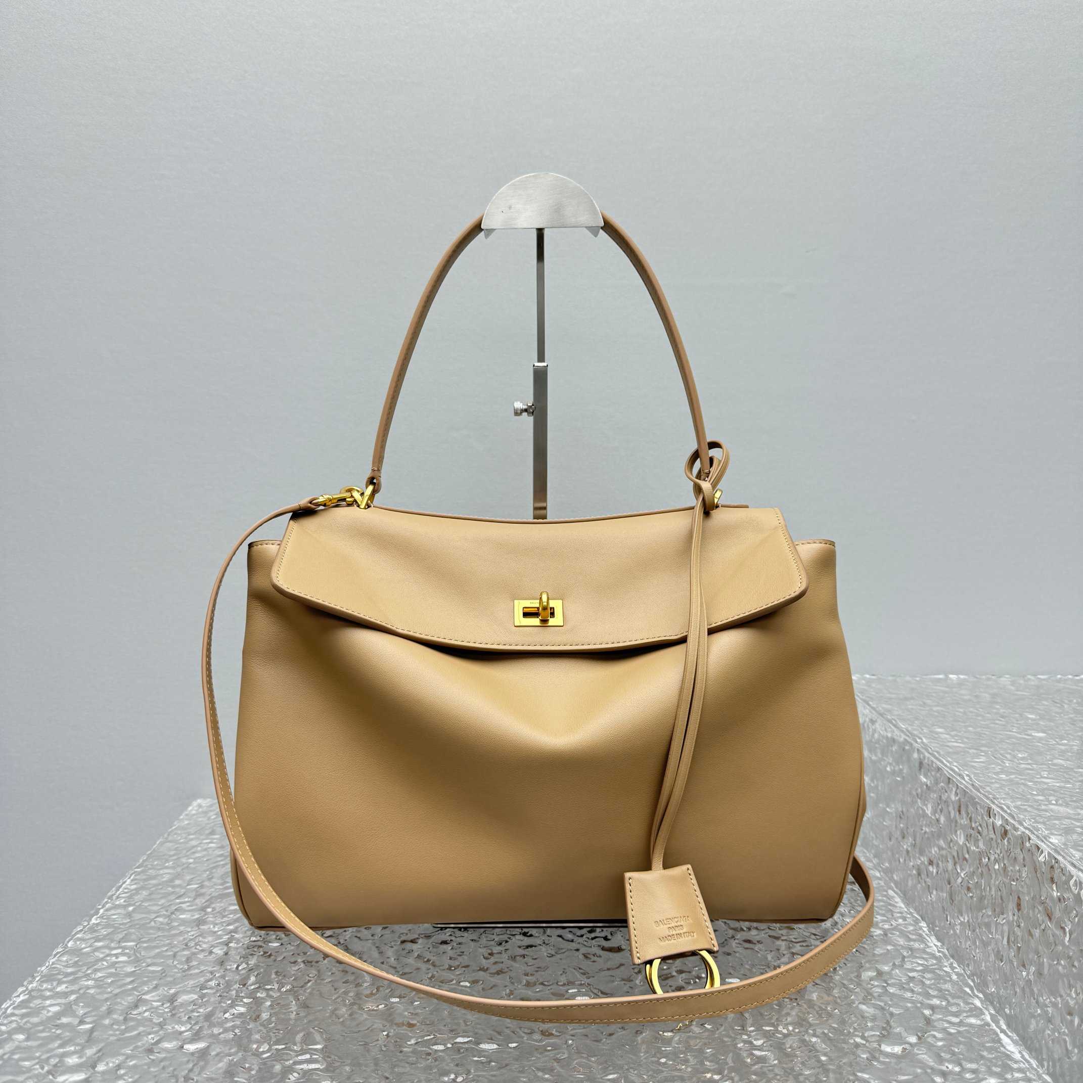 Balenciaga Rodeo Medium Handbag In Latte  - DesignerGu