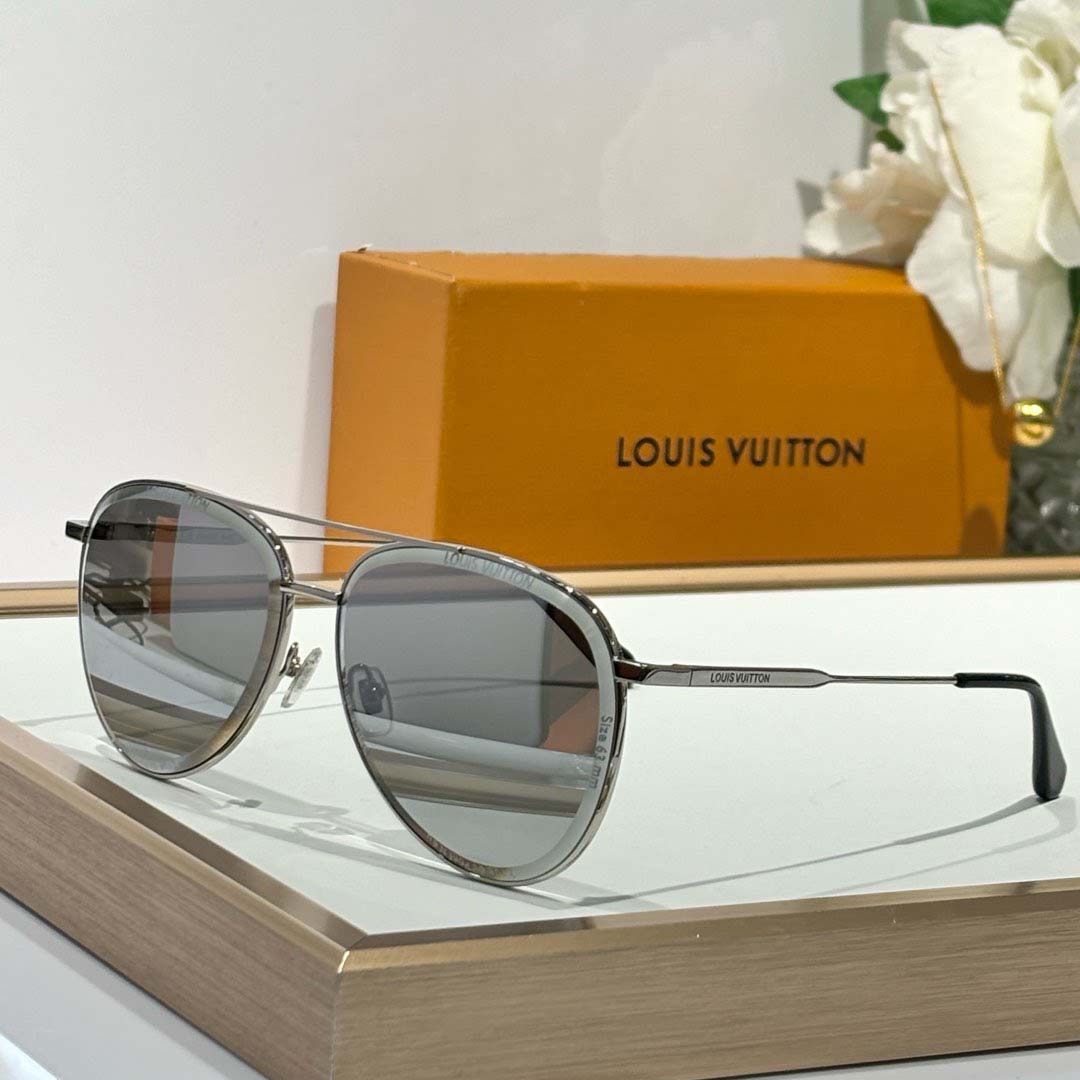 Louis Vuitton LV Super Vision Metal Pilot Sunglasses   Z2625U - DesignerGu