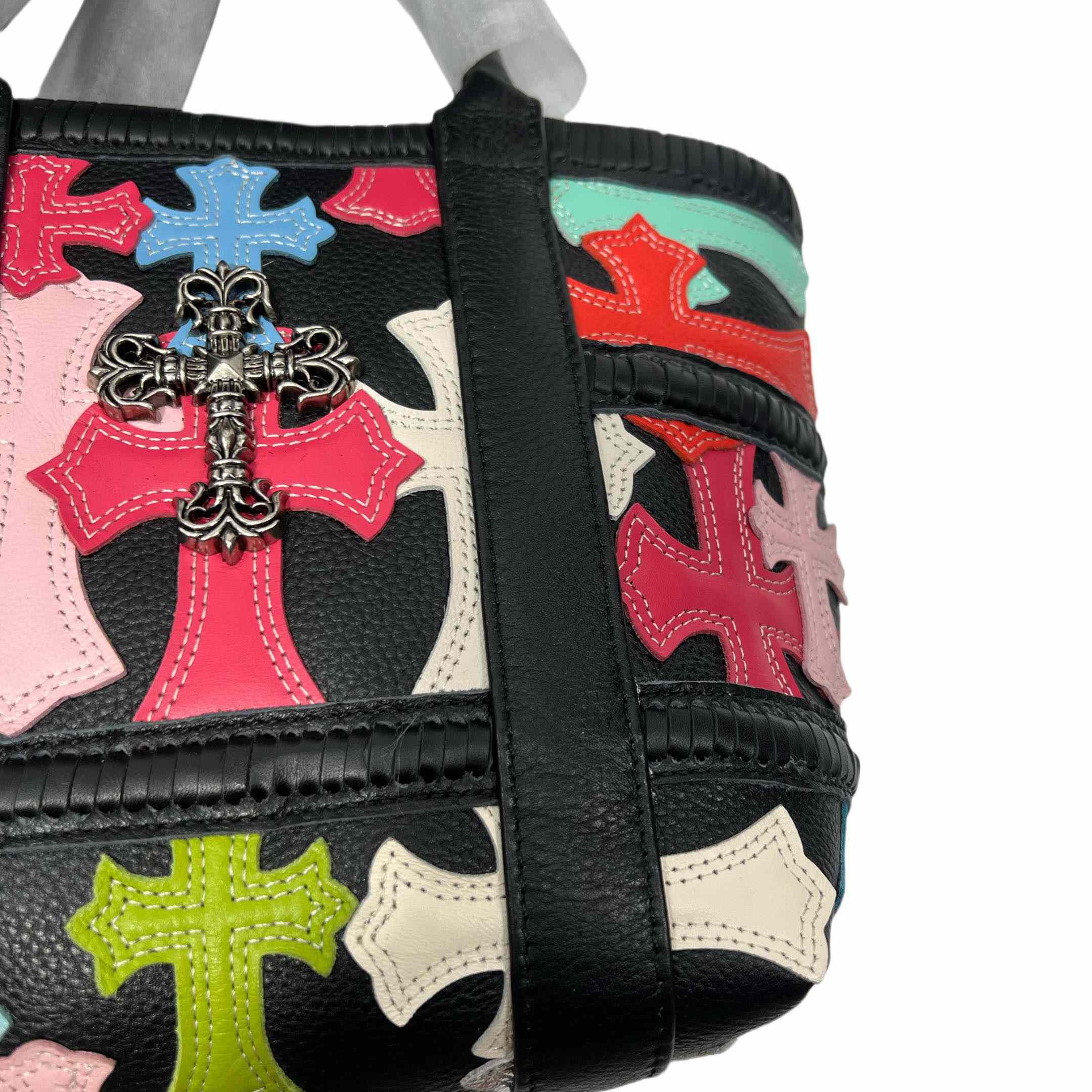 Chrome Heart Cross Patch Tote Bag (32-20.5-20.5cm) - DesignerGu