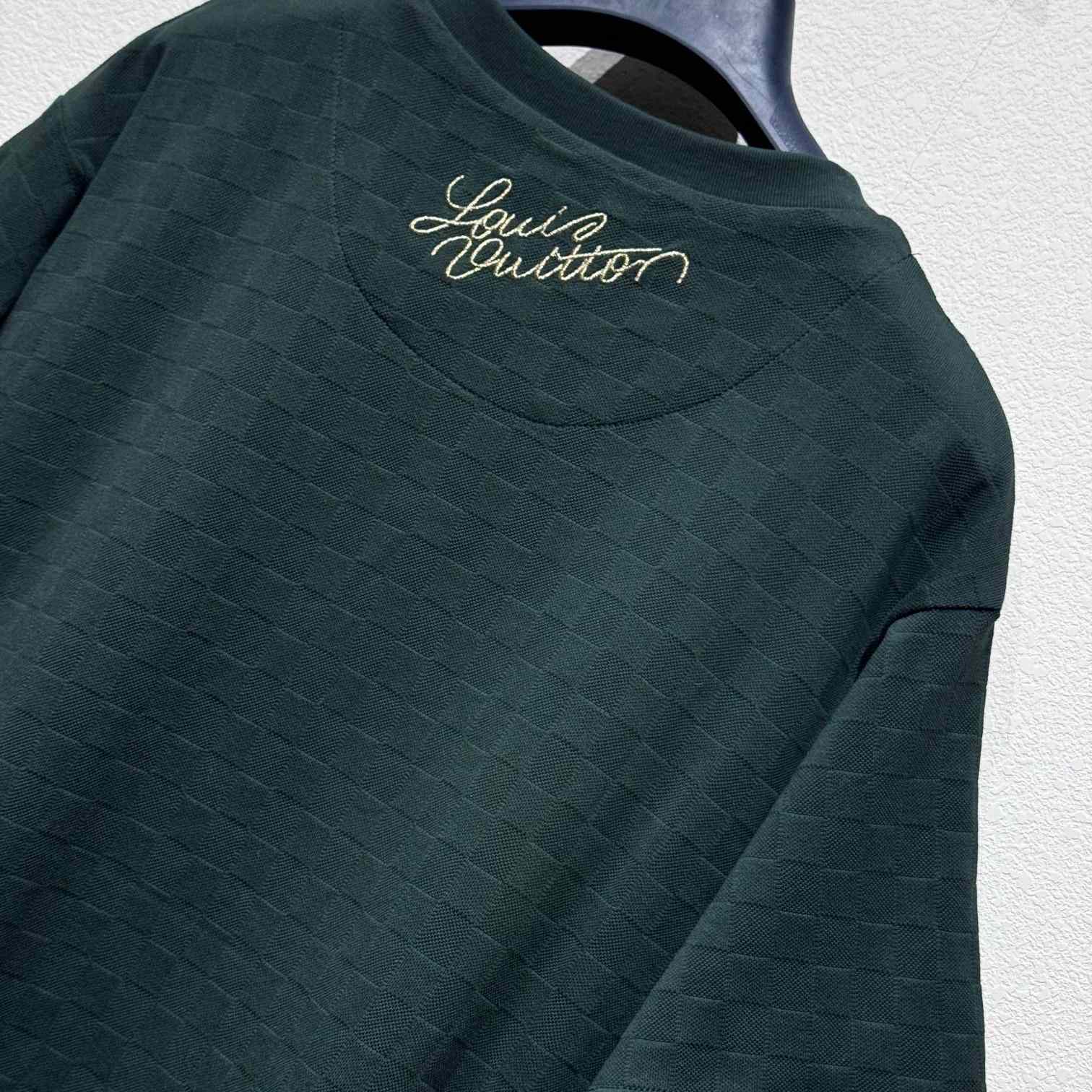 Louis Vuitton Signature Patch Cotton T-Shirt    - DesignerGu