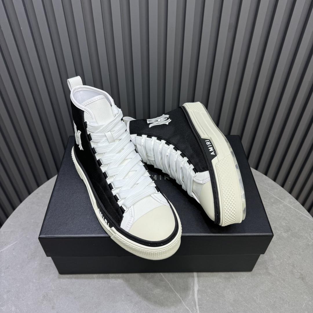 Amiri Court High-stop Sneakers - DesignerGu