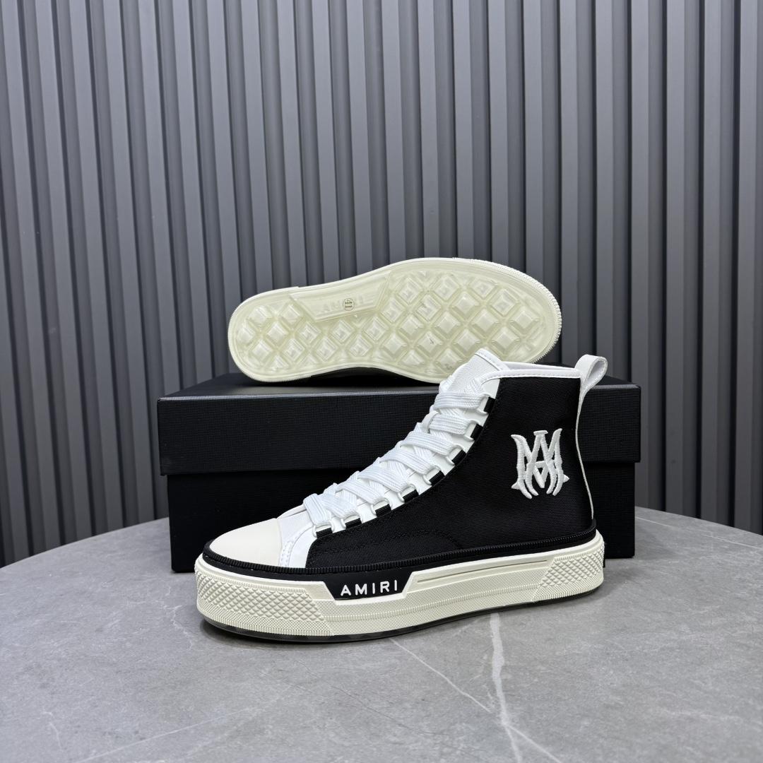 Amiri Court High-stop Sneakers - DesignerGu