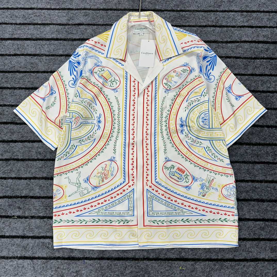 Casablanca Short Sleeve Cuban Collar Shirt - DesignerGu