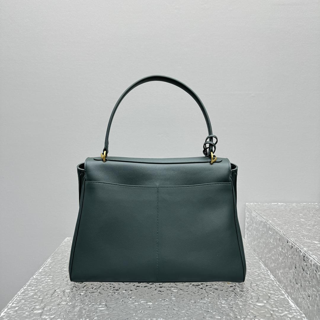 Balenciaga Rodeo Medium Handbag In Pine Green - DesignerGu