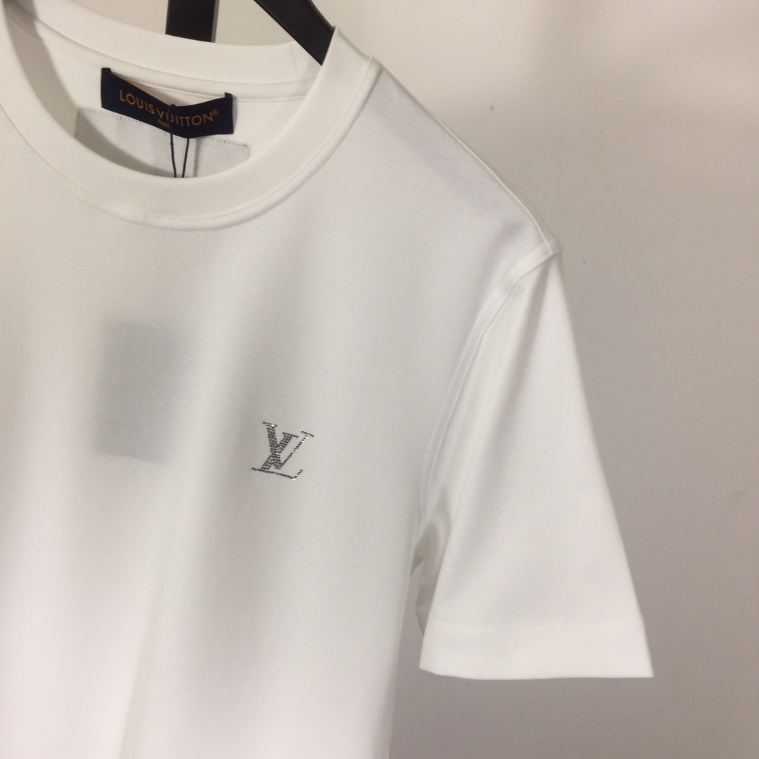 Louis Vuitton Cotton T-Shirt With Crystal - DesignerGu