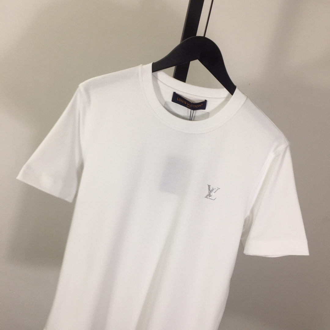 Louis Vuitton Cotton T-Shirt With Crystal - DesignerGu