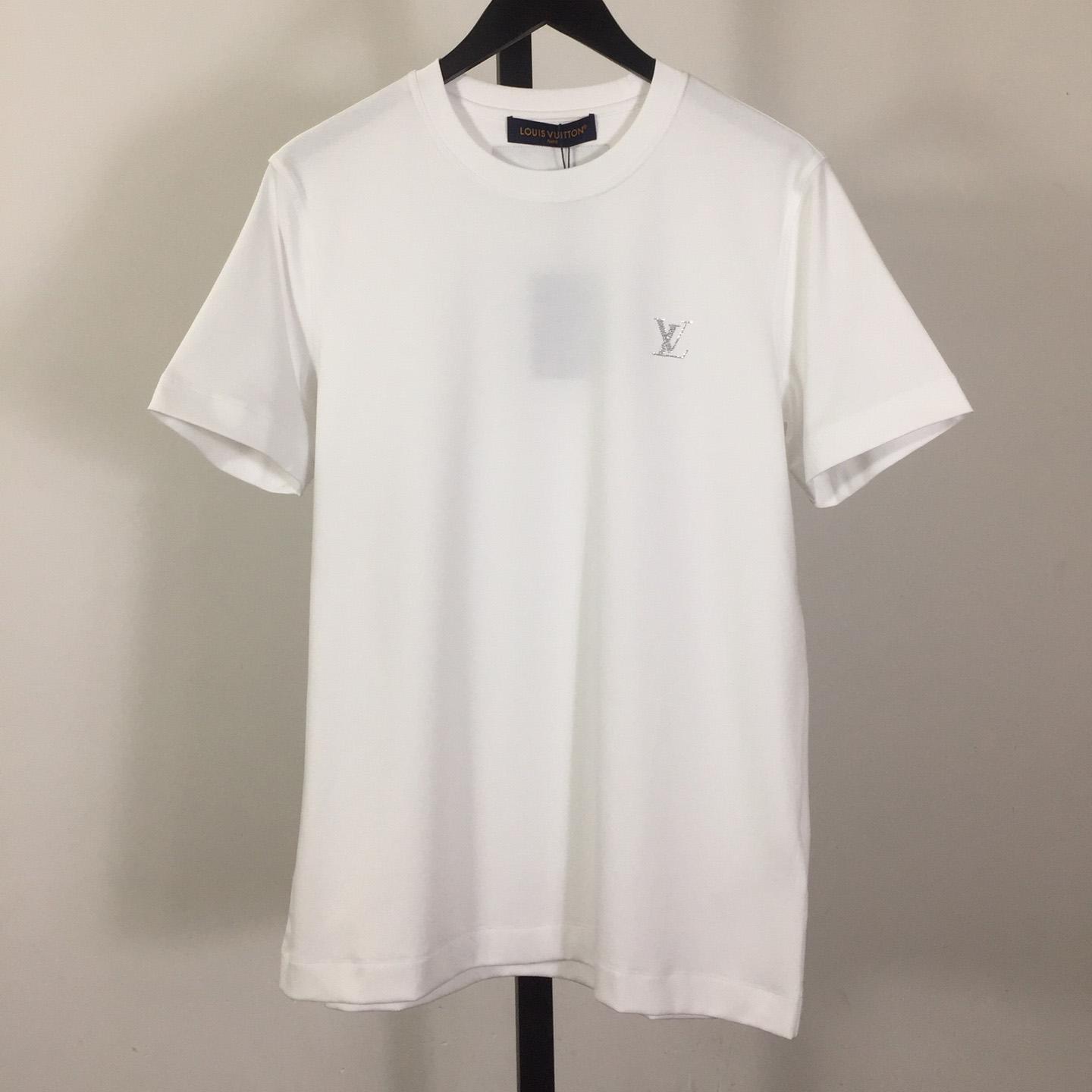 Louis Vuitton Cotton T-Shirt With Crystal - DesignerGu