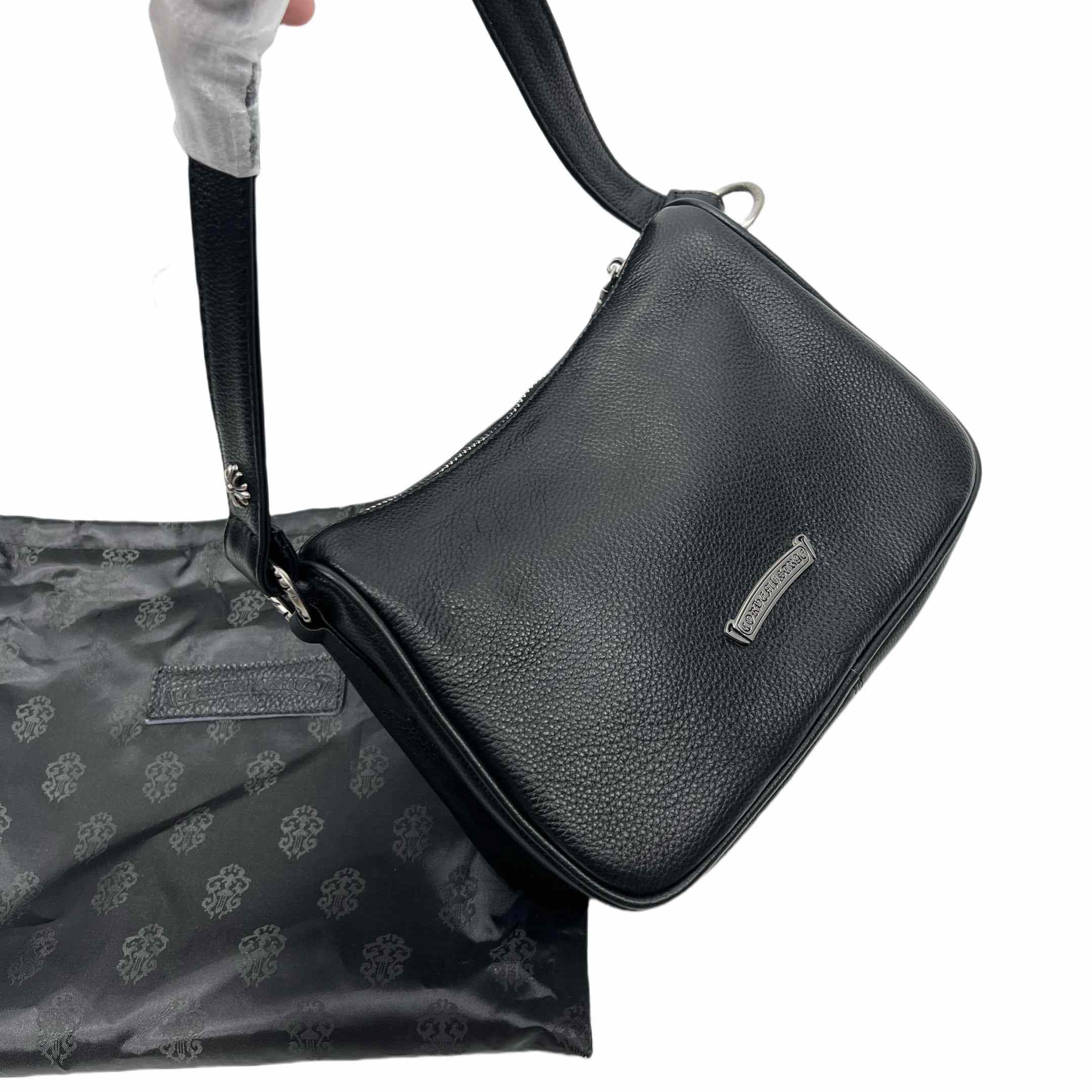 Chrome Heart Black Nugget Bag   25-16-9cm - DesignerGu