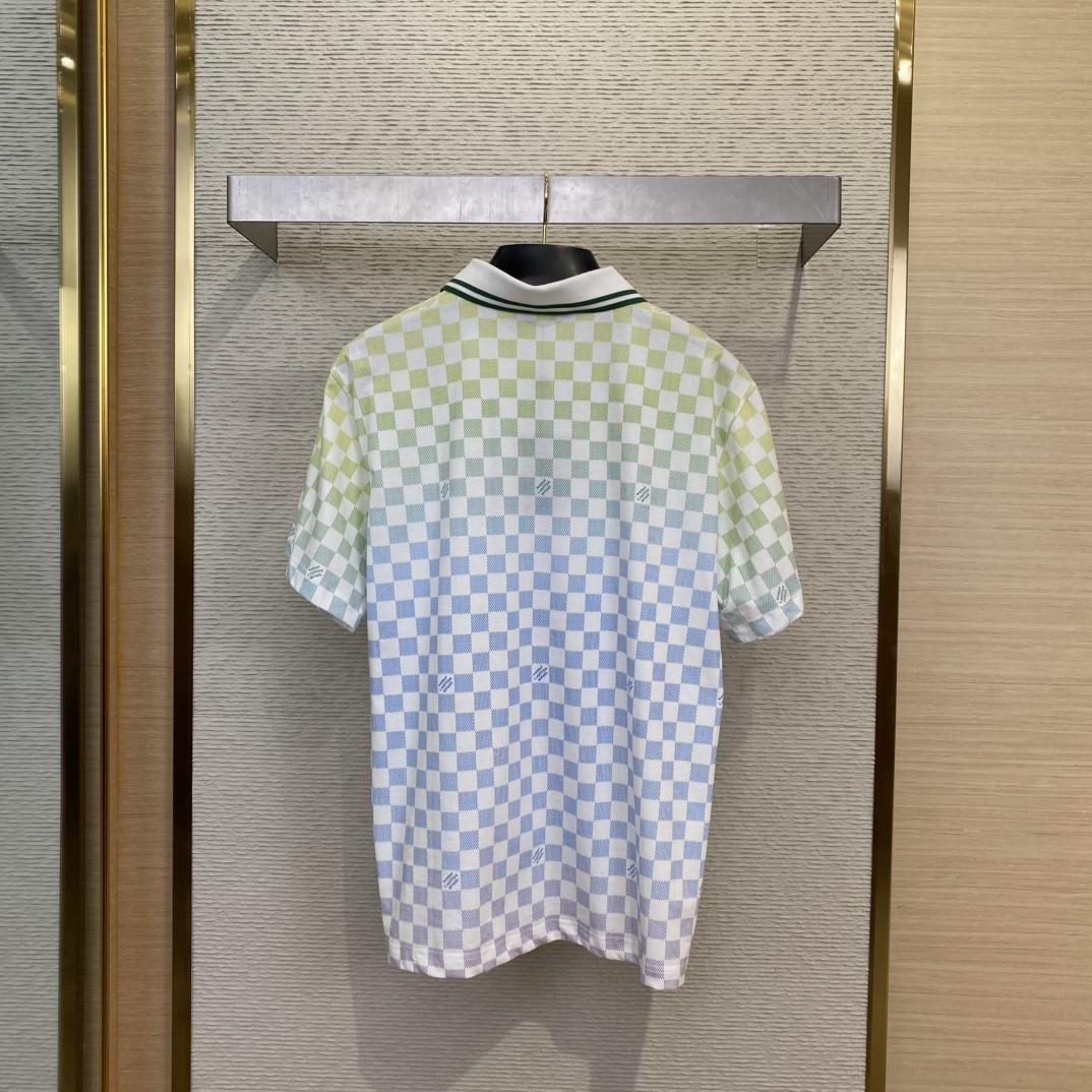 Louis Vuitton Damier Polo Shirt - DesignerGu