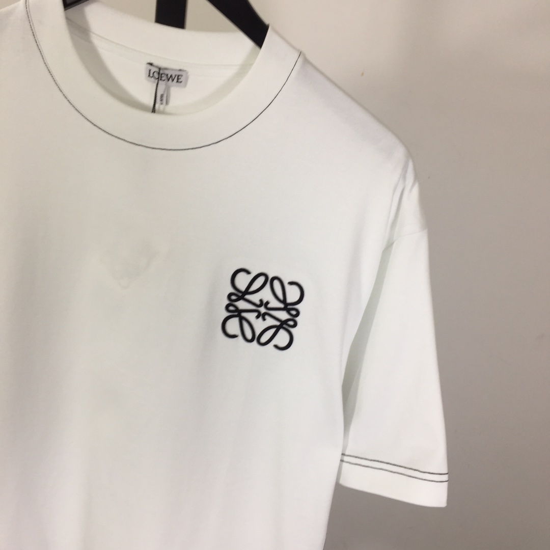 Loewe Logo Cotton T-shirt - DesignerGu