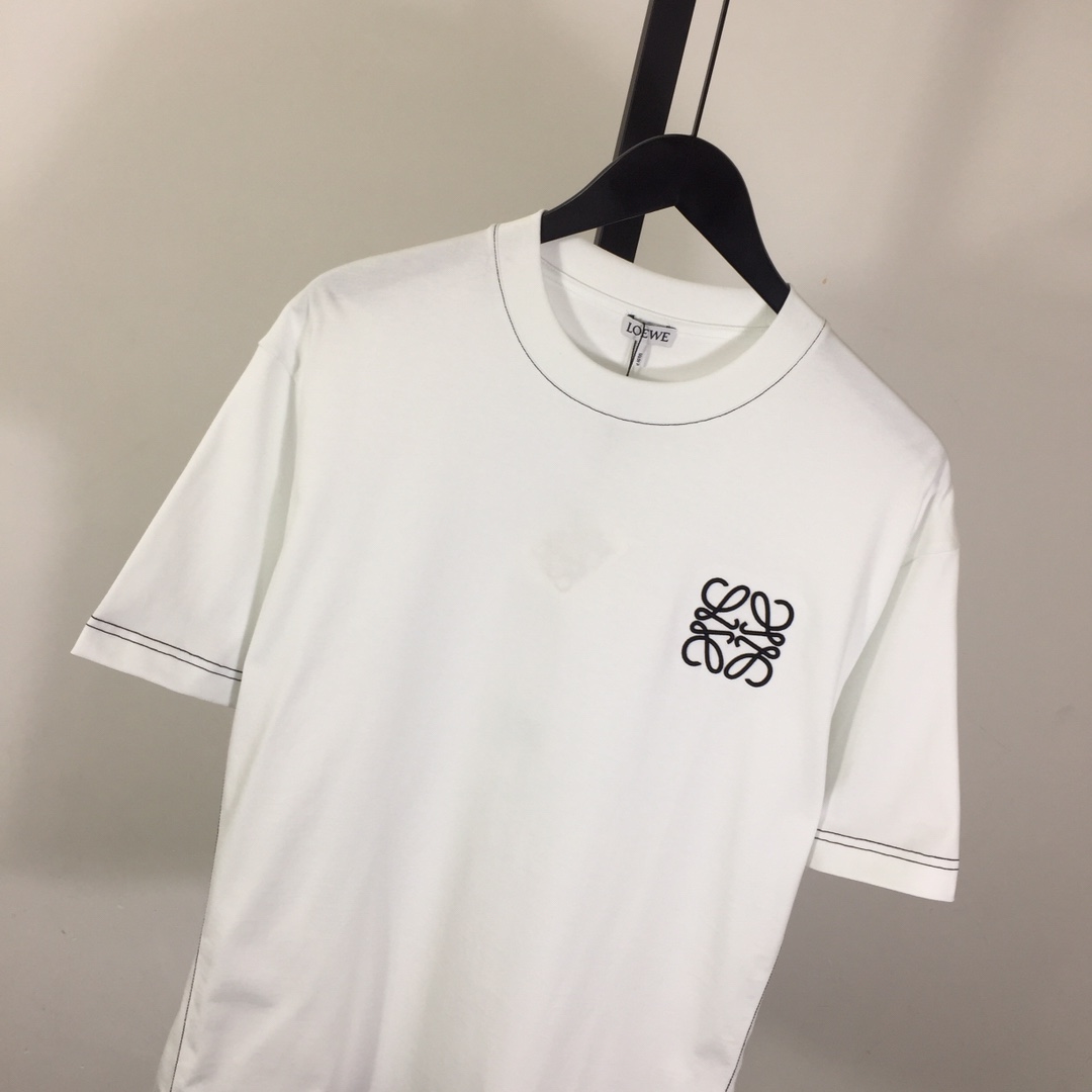 Loewe Logo Cotton T-shirt - DesignerGu